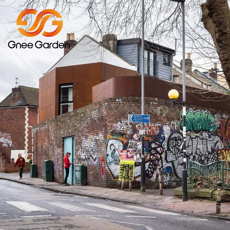 Зовнішнє покриття зі сталі Кортен