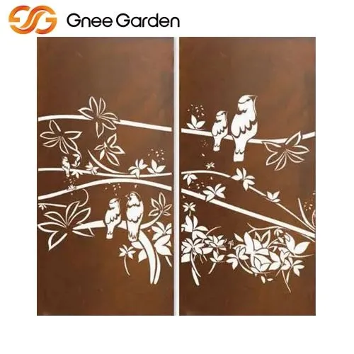 Кортен Сад декоративні екрани зображення птахів