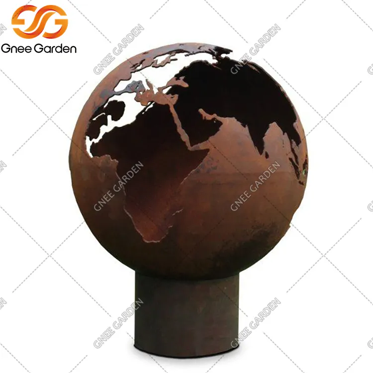Вогняна яма з круглою кулькою Corten Globe