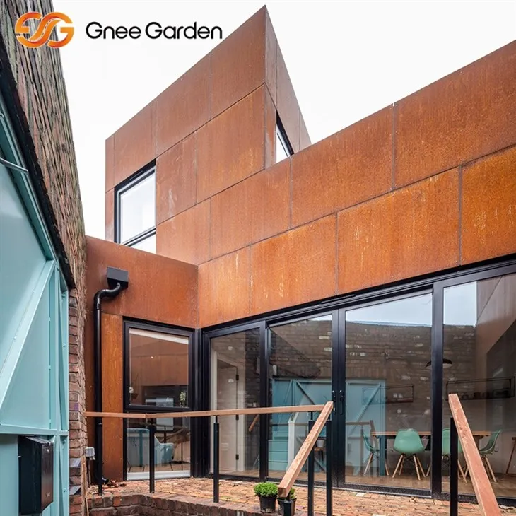 Кортен металеві панелі з низьким рівнем обслуговування