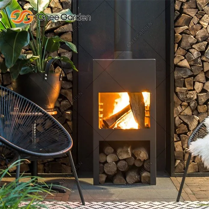 Corten Steel outdoor fire place for sale