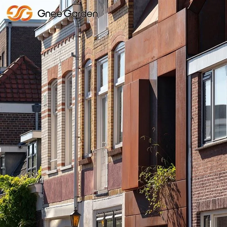 Кортенові сталеві фасадні панелі промислових сил