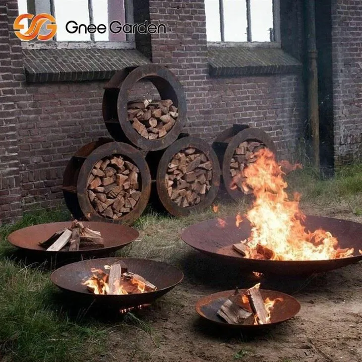 Corten Steel Fire Bowl Сад місце
