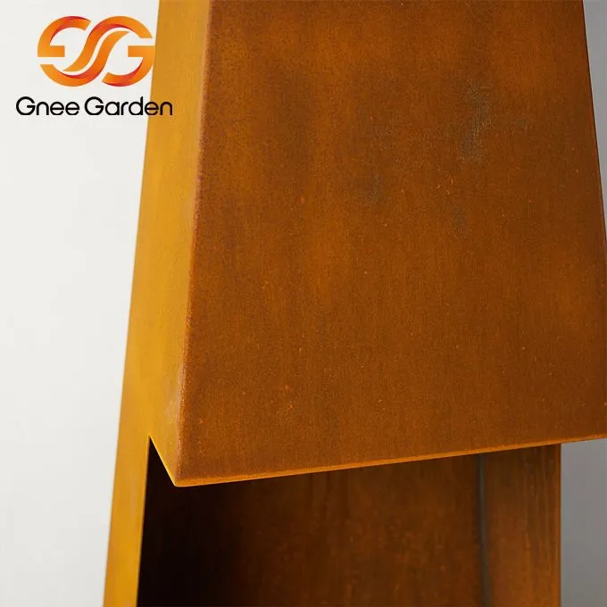 Камін Corten Steel на дровах