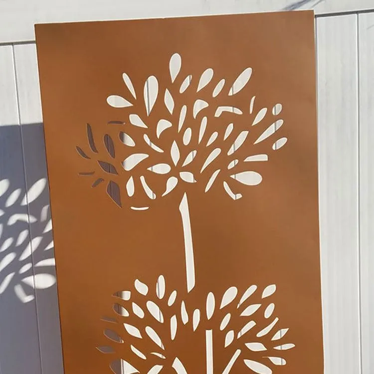 Художні панелі Corten Steel Laser Cut Screen Art