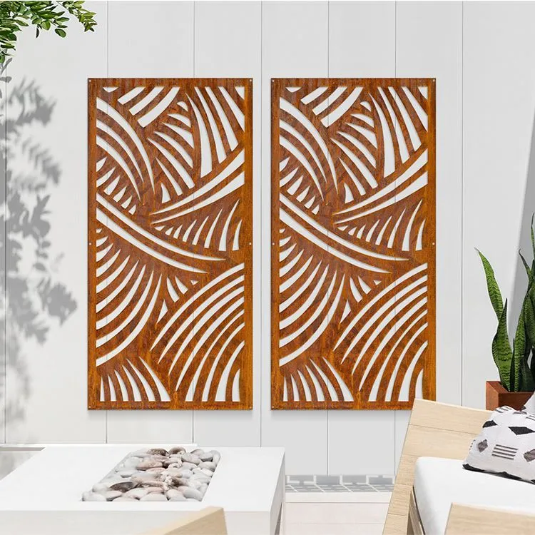 Екрани конфіденційності Corten Steel Metal Wall