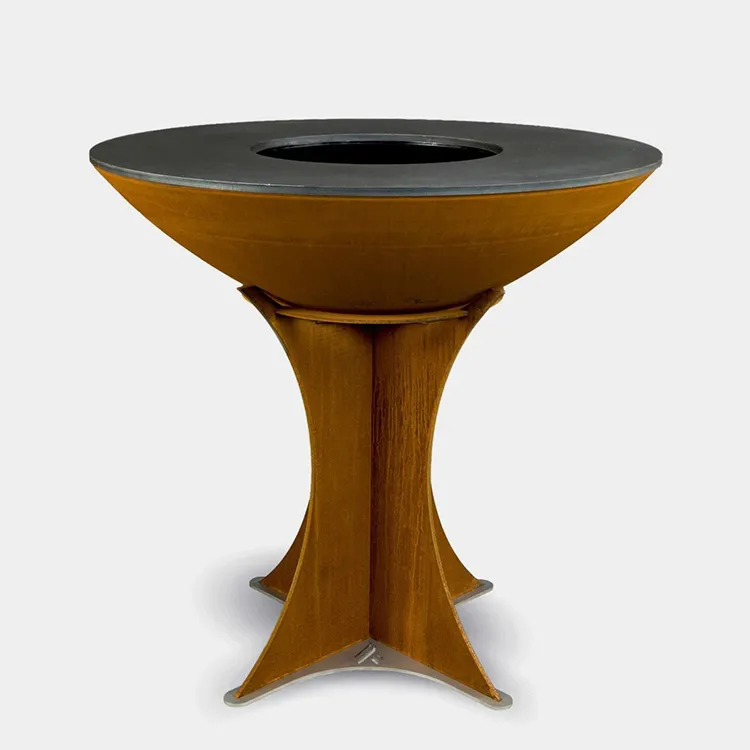 Дерев'яний гриль для барбекю Corten Steel