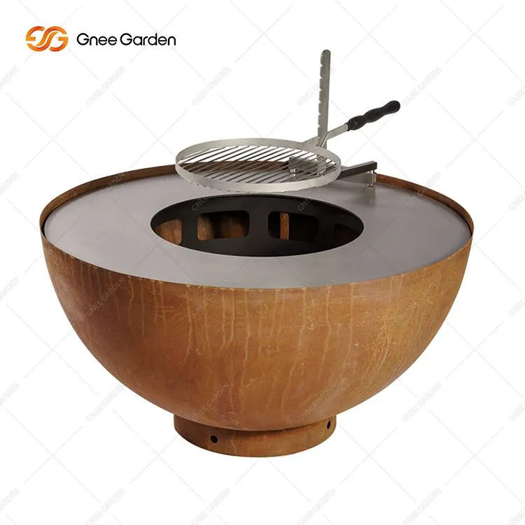 Гриль для барбекю Corten Steel Round Outdoor