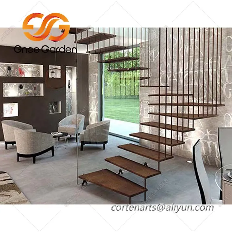 Іржаві металеві садові сходи Corten Steel