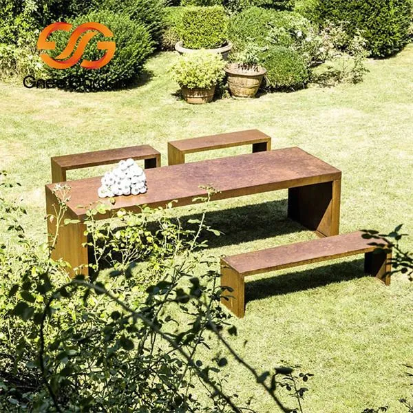 Вуличні та паркові меблі Corten Steel