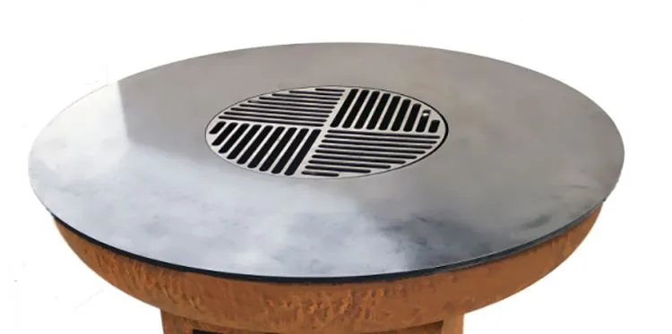 Гриль для барбекю Corten Steel на дровах