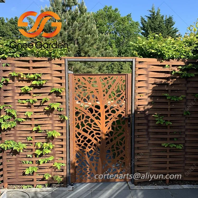 Садові ворота Corten Steel на замовлення