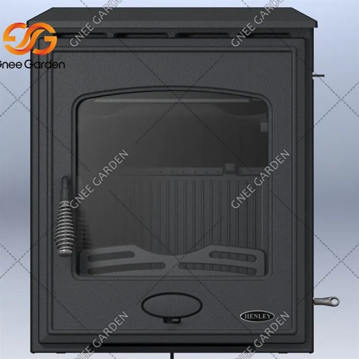 High-temperature resistant lacquered wood-burning cast iron stove