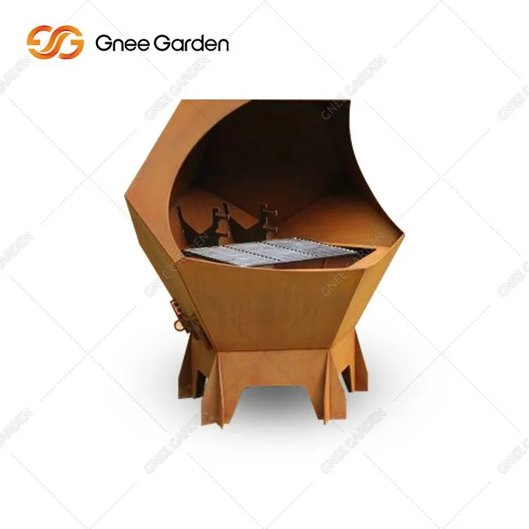 Великий відкритий гриль Corten Steel