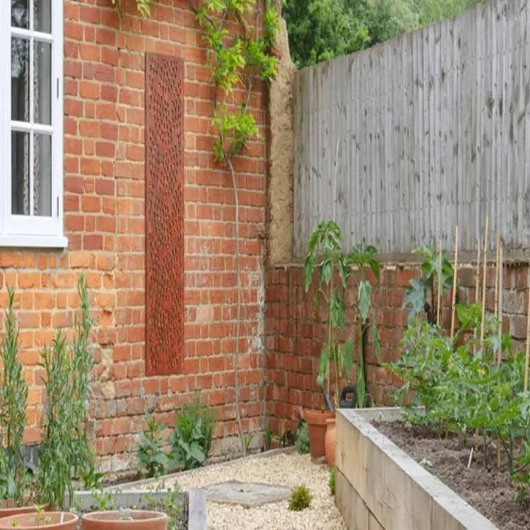 Laser Cut Drift Design Corten Steel Privacy Screens Fence Panels For Garden