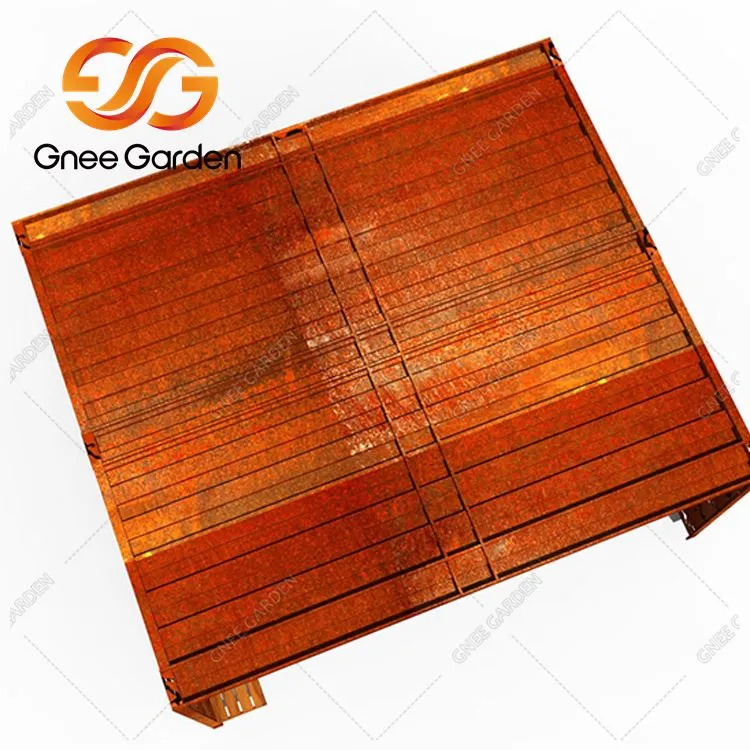 Сучасна металева садова пергола