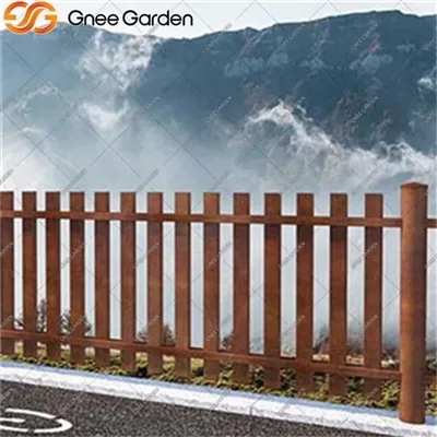 Corten Steel Сучасна огорожа для курортів