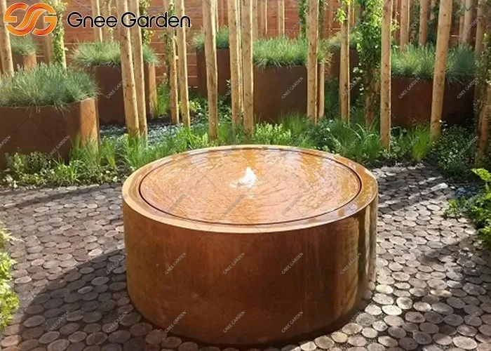 Corten Steel outdoor water fountains Corten Steel outdoor water fountains