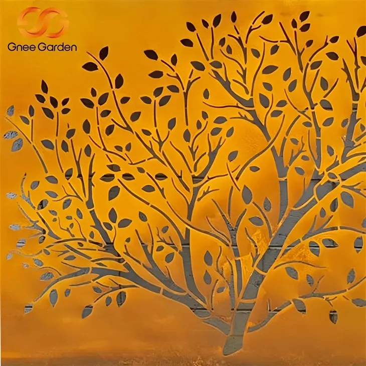 Лазерні сталеві екрани з лазерними стальними для внутрішнього дворика