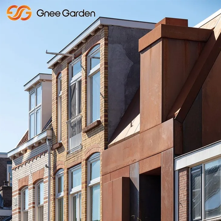 Сільська Кортенська облицювання природного сталевого патини