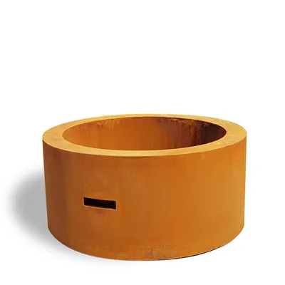 Зовнішня велика топка зі сталі Corten