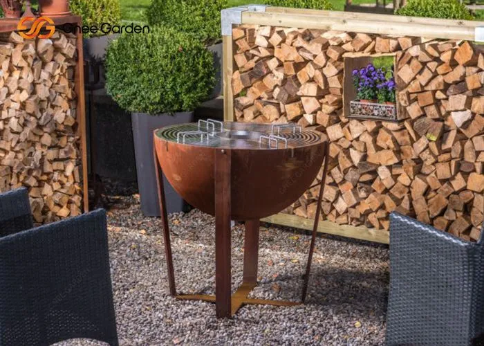 Дров'яний гриль відкритий